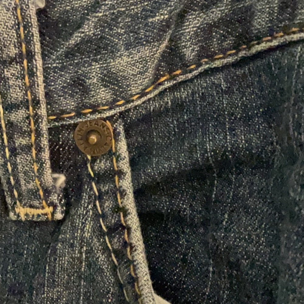 Calvin Klein Jeans Straight Leg Denim, Size  32/14, Dark Blue Denim - Picture 10 of 10
